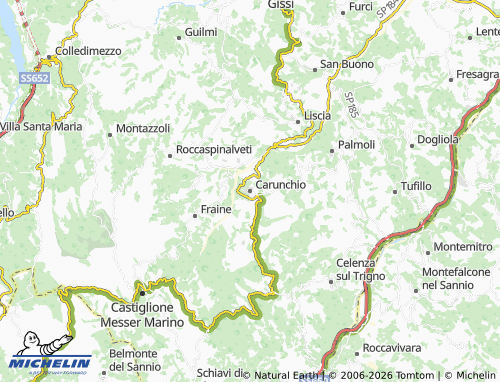 Mapa MICHELIN Carunchio - ViaMichelin