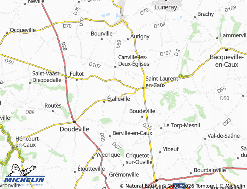 MICHELIN Saboutot map - ViaMichelin
