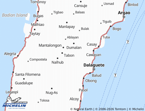 MICHELIN Lanao map - ViaMichelin