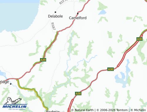 MICHELIN Saint Breward map - ViaMichelin