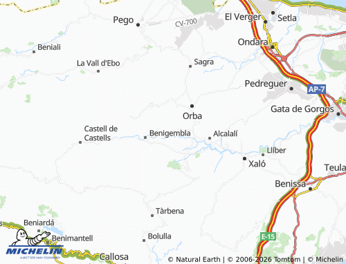 Mappa MICHELIN Murla - ViaMichelin