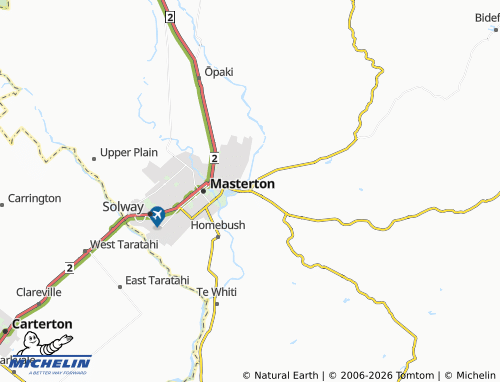 Mapa MICHELIN Te Ore Ore - ViaMichelin