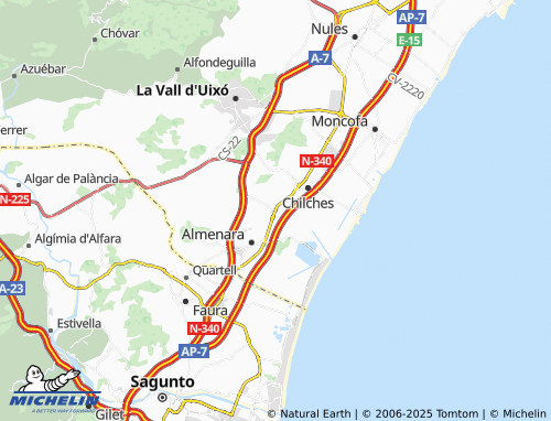 MICHELIN La Llosa map - ViaMichelin