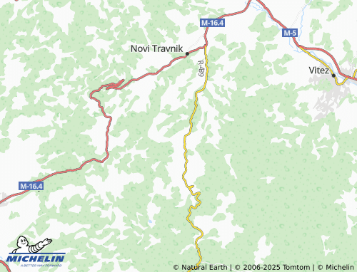 MICHELIN-Landkarte Božići - ViaMichelin