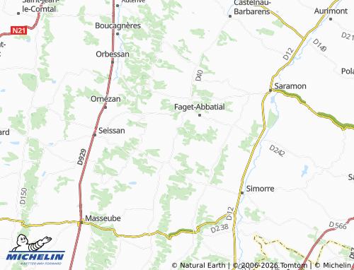 Mappa MICHELIN Lamaguère - ViaMichelin