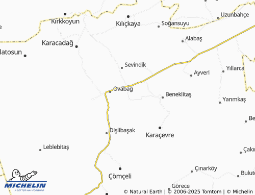MICHELIN Yeşilbağ map - ViaMichelin