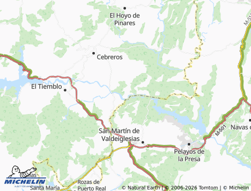 MICHELIN Calas de Guisando map - ViaMichelin