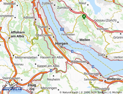 Mappa MICHELIN Horgen - ViaMichelin