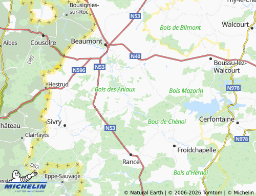 MICHELIN Renlies map - ViaMichelin