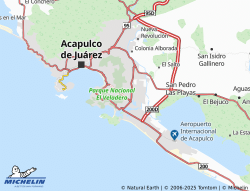 MICHELIN Amalia Solórzano map - ViaMichelin