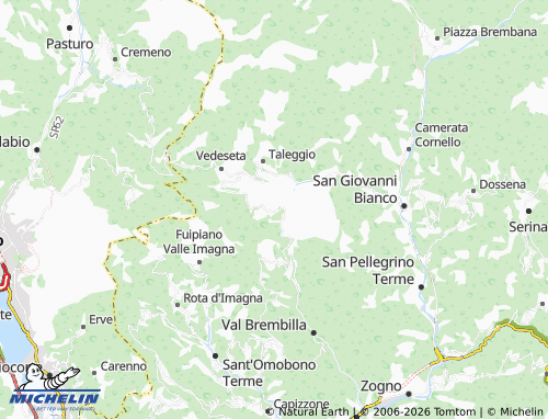 MICHELIN Peghera map - ViaMichelin