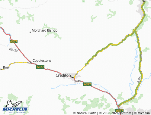 Carte MICHELIN Upton Hellions - ViaMichelin