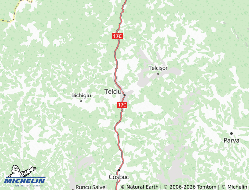 Mappa MICHELIN Telciu - ViaMichelin