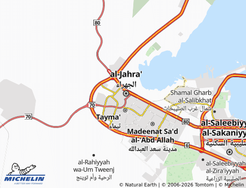 MICHELIN Al Jahra 2 map - ViaMichelin