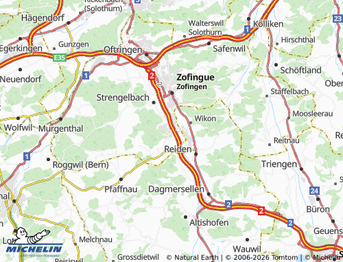 MICHELIN-Landkarte Brittnau - ViaMichelin