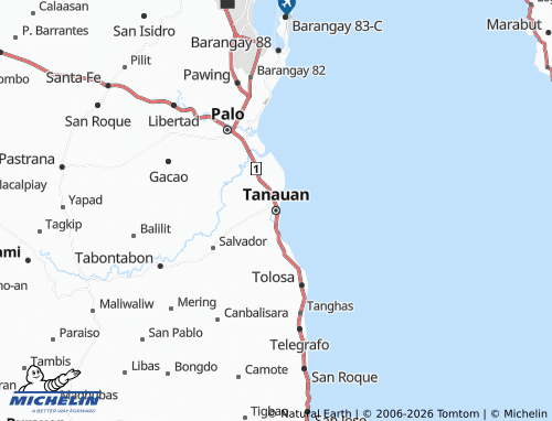 MICHELIN Tanauan map - ViaMichelin