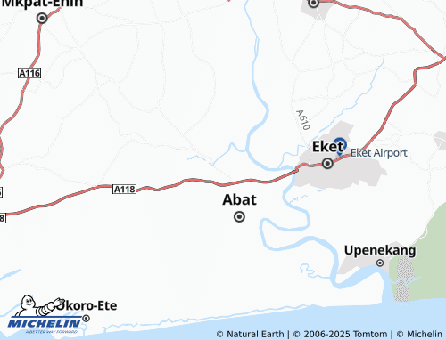 MICHELIN Mkpok map - ViaMichelin