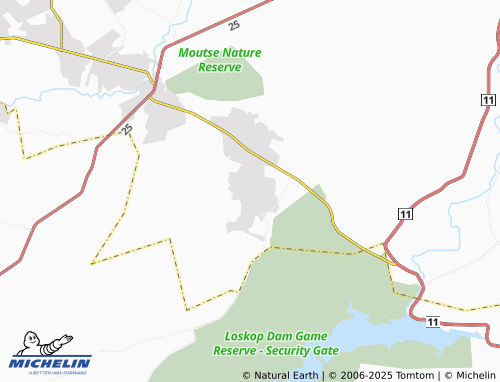 MICHELIN Thabakhubedu map - ViaMichelin