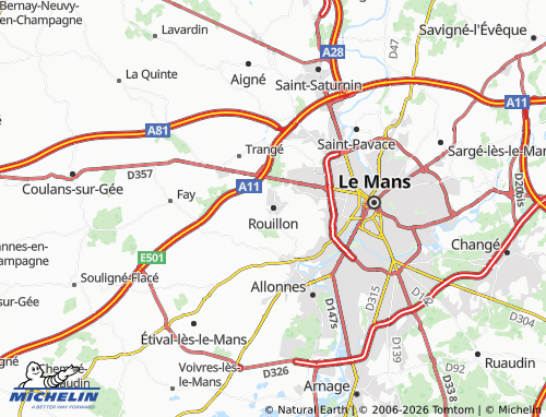 Carte MICHELIN Rouillon - ViaMichelin