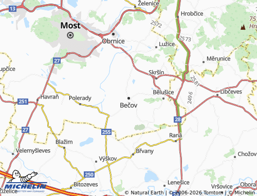 Mappa MICHELIN Bečov - ViaMichelin