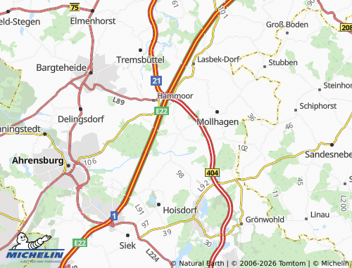 MICHELIN Todendorf map - ViaMichelin