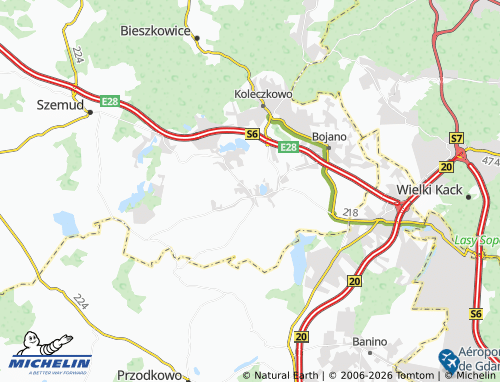 Mapa MICHELIN Kielno - ViaMichelin