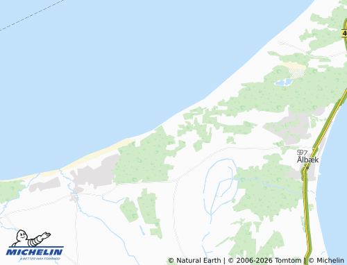 MICHELIN Skiveren map - ViaMichelin
