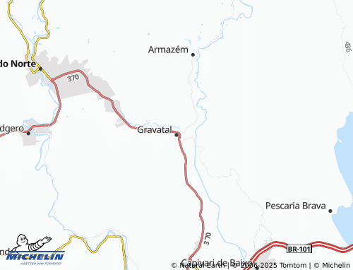 MICHELIN Gravatal map - ViaMichelin