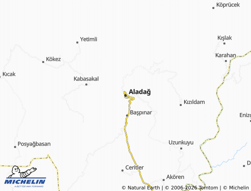 MICHELIN Aladağ map - ViaMichelin