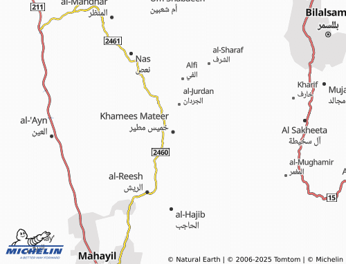 MICHELIN Khamis Mutair map - ViaMichelin