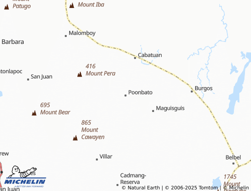 MICHELIN-Landkarte Poonbato - ViaMichelin
