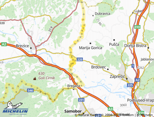 Mapa MICHELIN Šenkovec - ViaMichelin