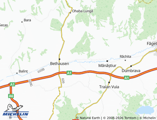 Carte MICHELIN Leucușești - ViaMichelin