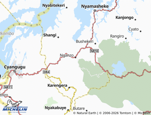 MICHELIN-Landkarte Nganzo - ViaMichelin