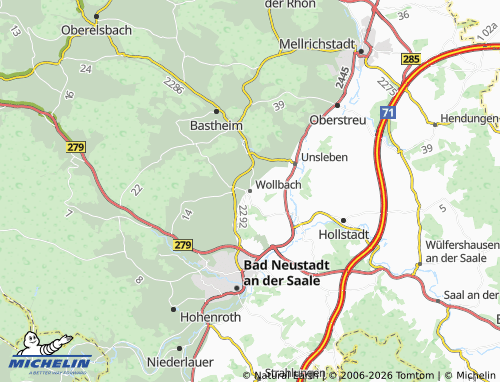 MICHELIN Wollbach map - ViaMichelin