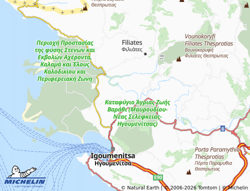 Carte MICHELIN Agios Vlasios - ViaMichelin