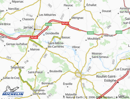 MICHELIN Graves-Saint-Amant map - ViaMichelin