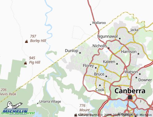 MICHELIN Macgregor map - ViaMichelin
