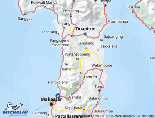 MICHELIN-Landkarte Soppeng - ViaMichelin