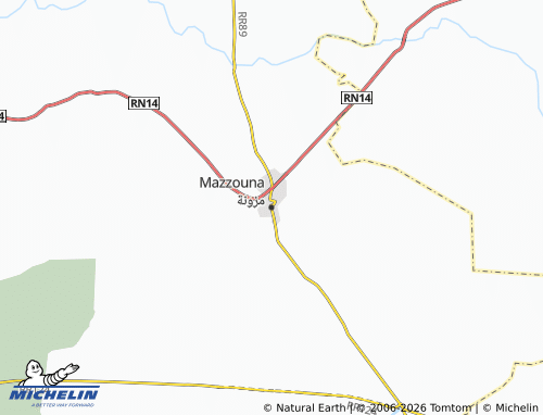 Carte MICHELIN Mazzouna - ViaMichelin