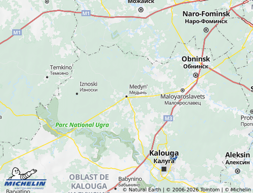 Carte MICHELIN Medynskiy rayon - ViaMichelin