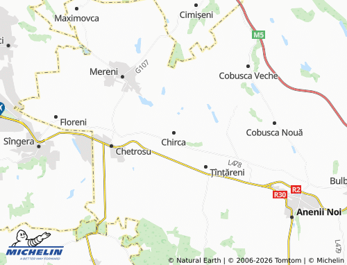 Carte MICHELIN Chirca - ViaMichelin