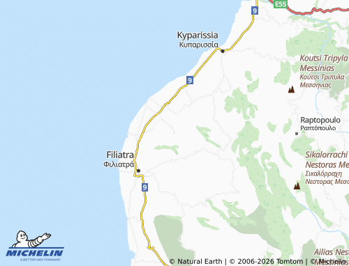 MICHELIN Chalazoni map - ViaMichelin