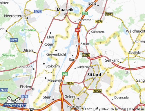 Carte MICHELIN Born - ViaMichelin