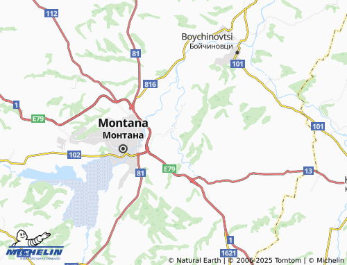 MICHELIN Nikolovo map - ViaMichelin
