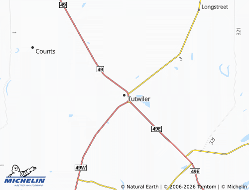 Mapa MICHELIN Tutwiler - ViaMichelin