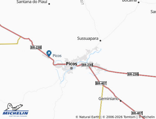 MICHELIN Ipueiras map - ViaMichelin