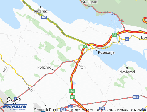 MICHELIN-Landkarte Grgurići - ViaMichelin