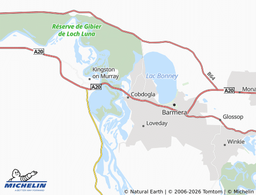 MICHELIN-Landkarte Cobdogla - ViaMichelin