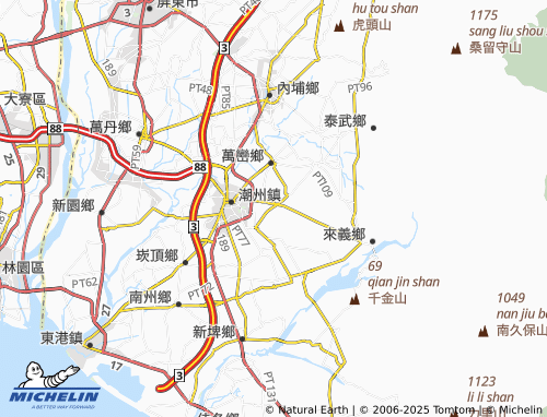 MICHELIN kan Jiao map - ViaMichelin